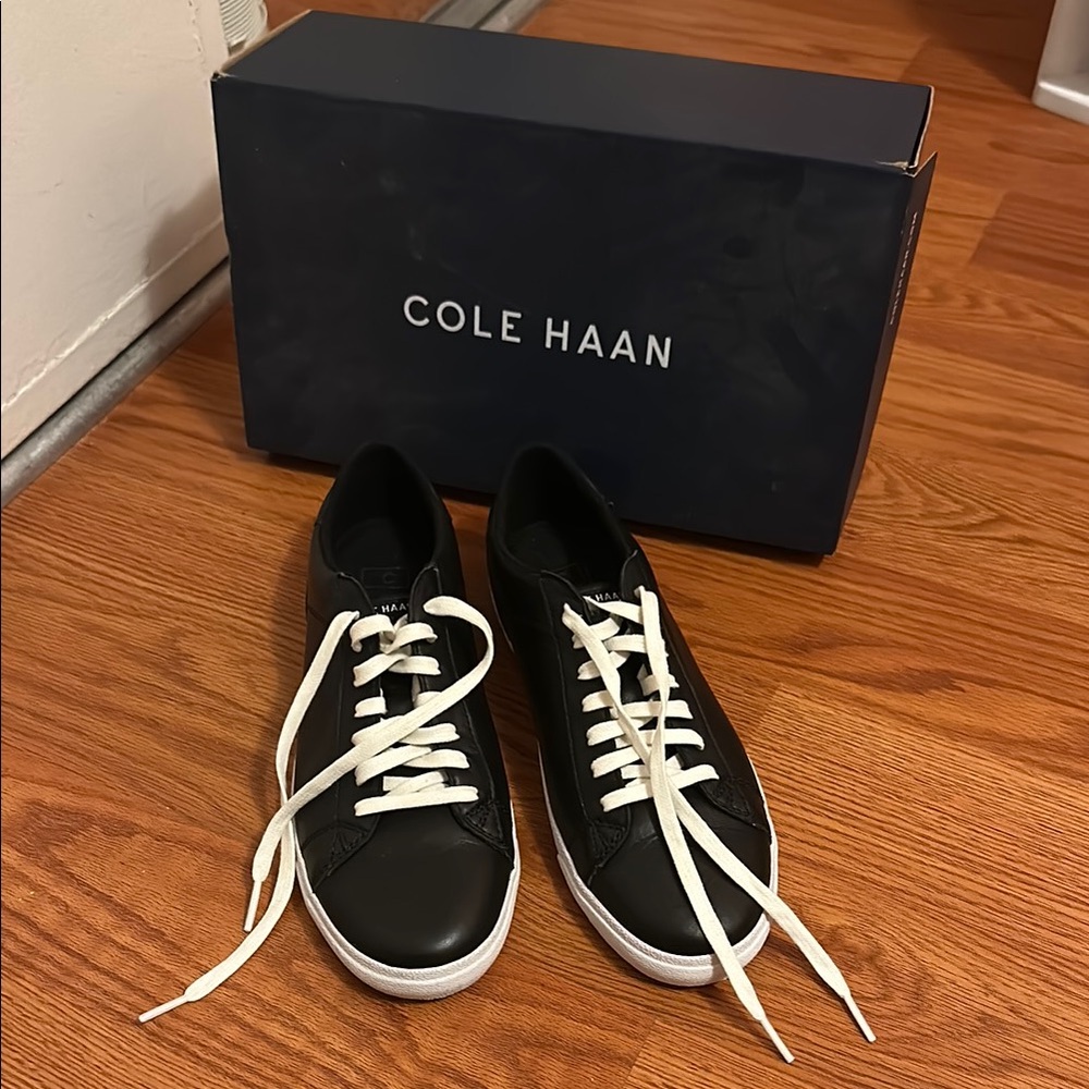 Cole Haan Black and White Sneakers Carrie NWOT